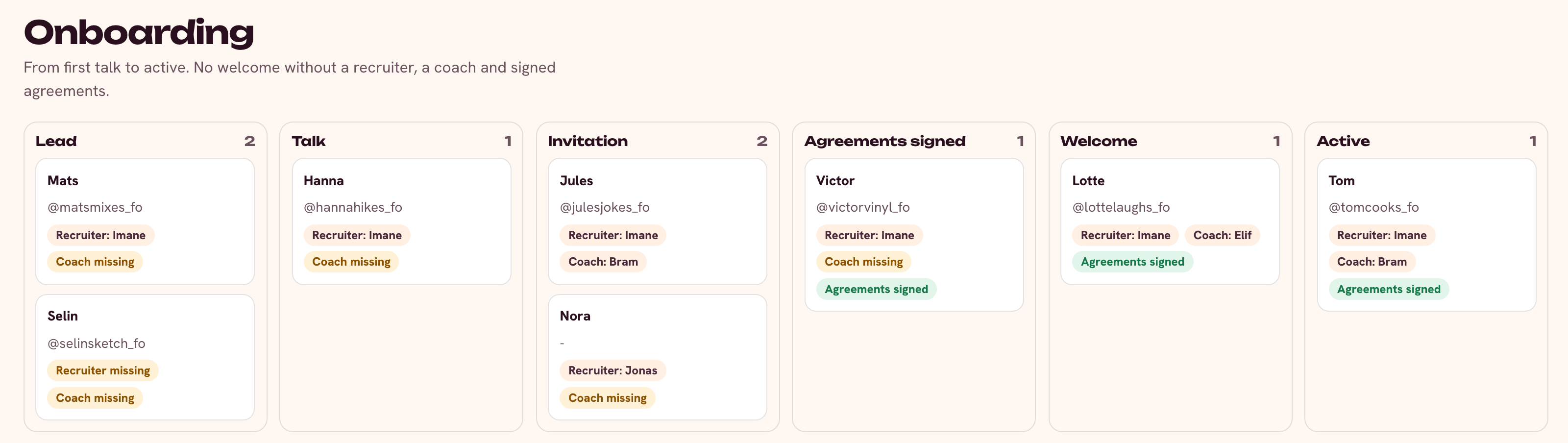 Onboarding